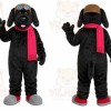 Black Puppy Scarf Mascot Costume