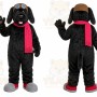 Black Puppy Scarf Mascot Costume
