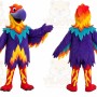 Colorful Parrot Mascot Costume