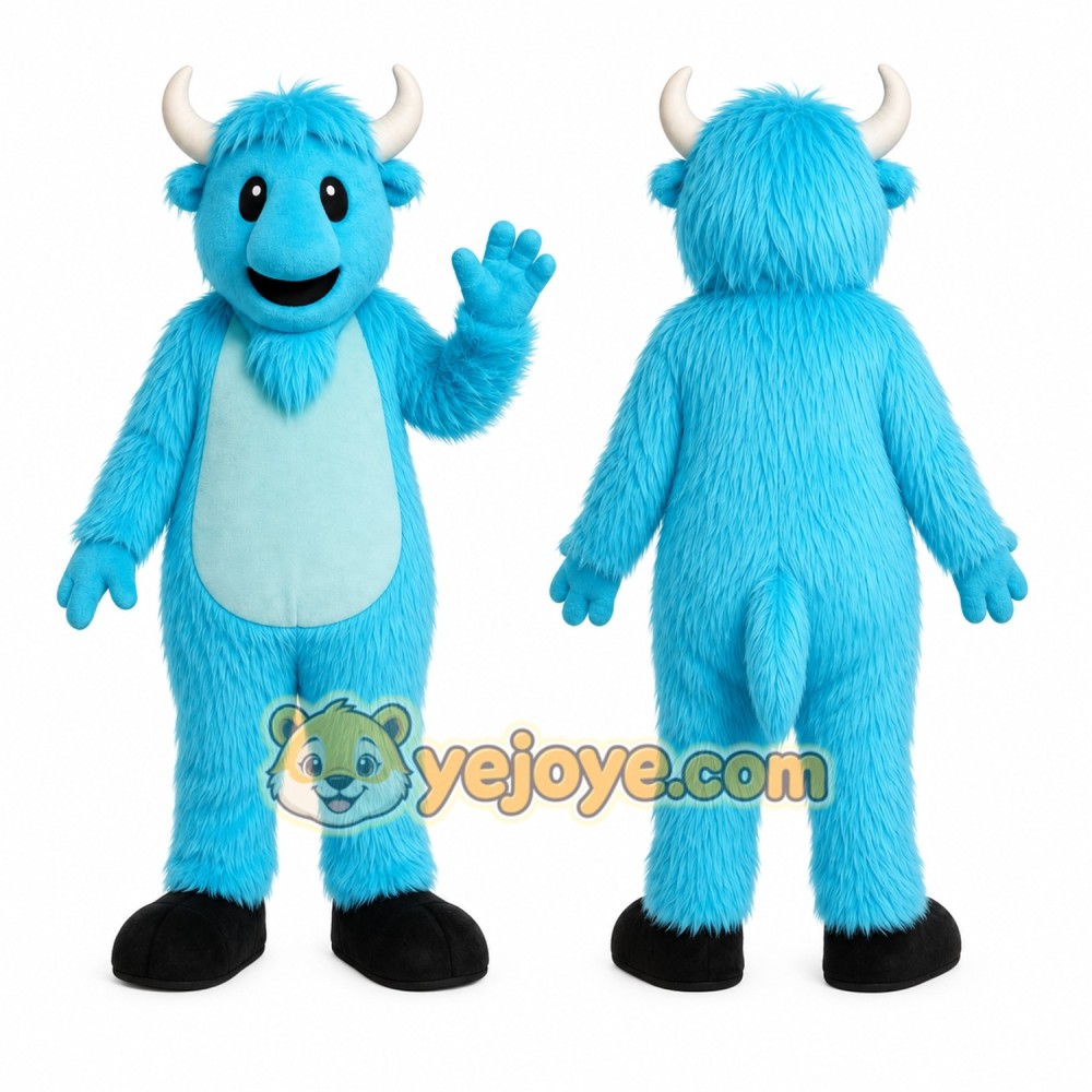 Cartoon Bull Mascot Costume