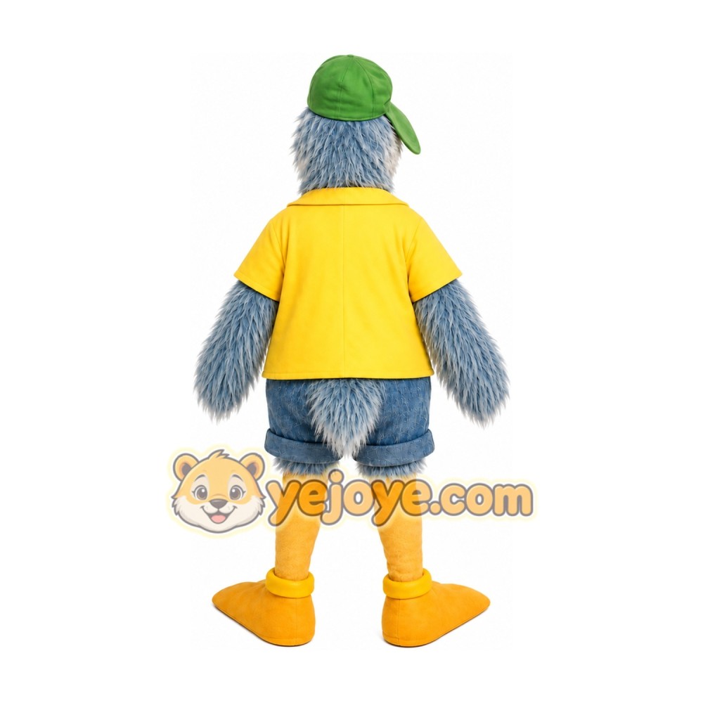Duck Raincoat Mascot Costume Duck Raincoat Mascot Costume