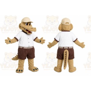 Explorer Crocodile Mascot Costume