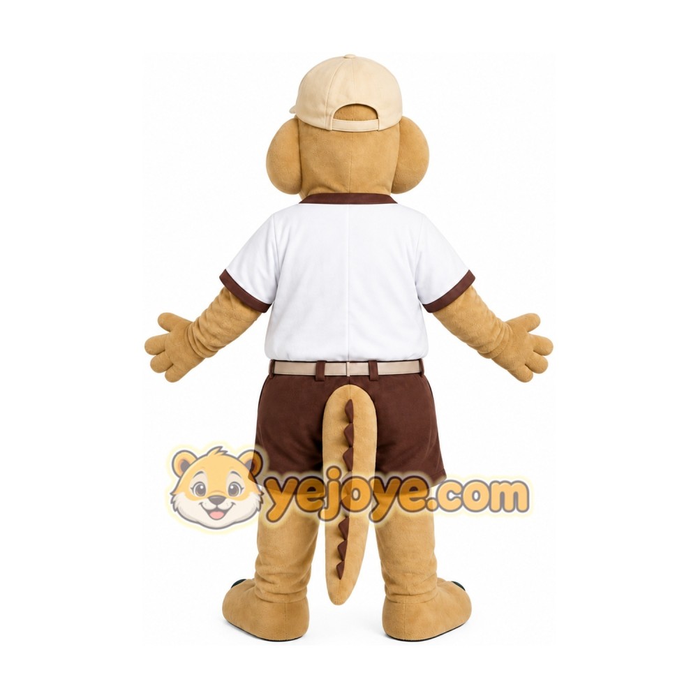Explorer Crocodile Mascot Costume Explorer Crocodile Mascot Costume