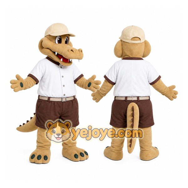 Explorer Crocodile Mascot Costume