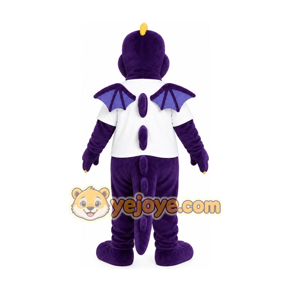Purple Dragon Mascot Costume