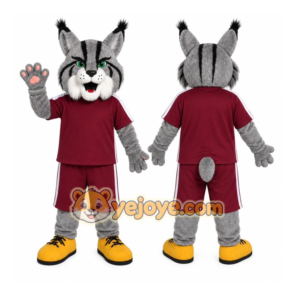 Cartoon Lynx Mascot Costume Cartoon Lynx Mascot Costume