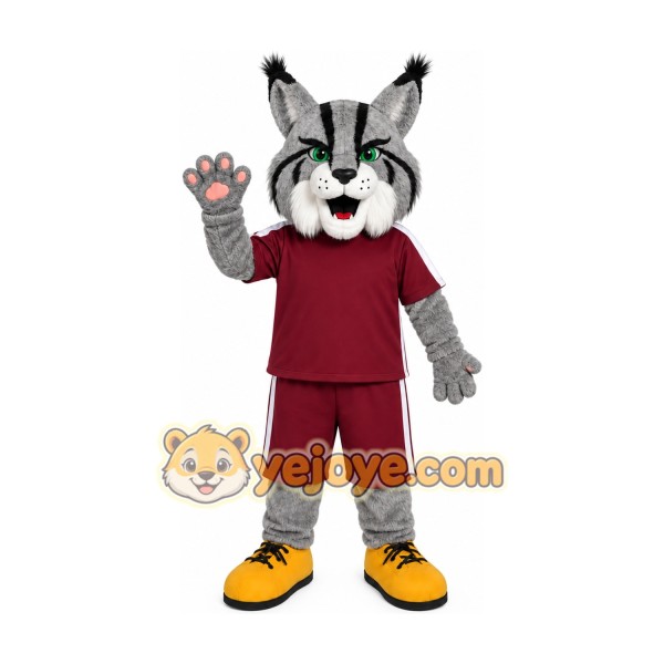 Cartoon Lynx Mascot Costume Cartoon Lynx Mascot Costume