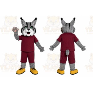 Cartoon Lynx Mascot Costume