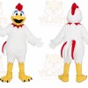 White Rooster Mascot Costume