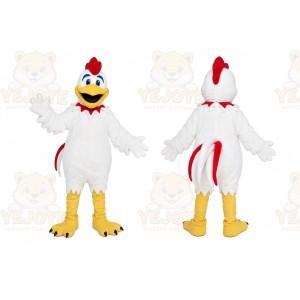 White Rooster Mascot Costume