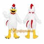 White Rooster Mascot Costume