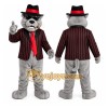 Gangster Wolf Mascot Costume