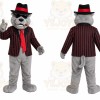 Gangster Wolf Mascot Costume