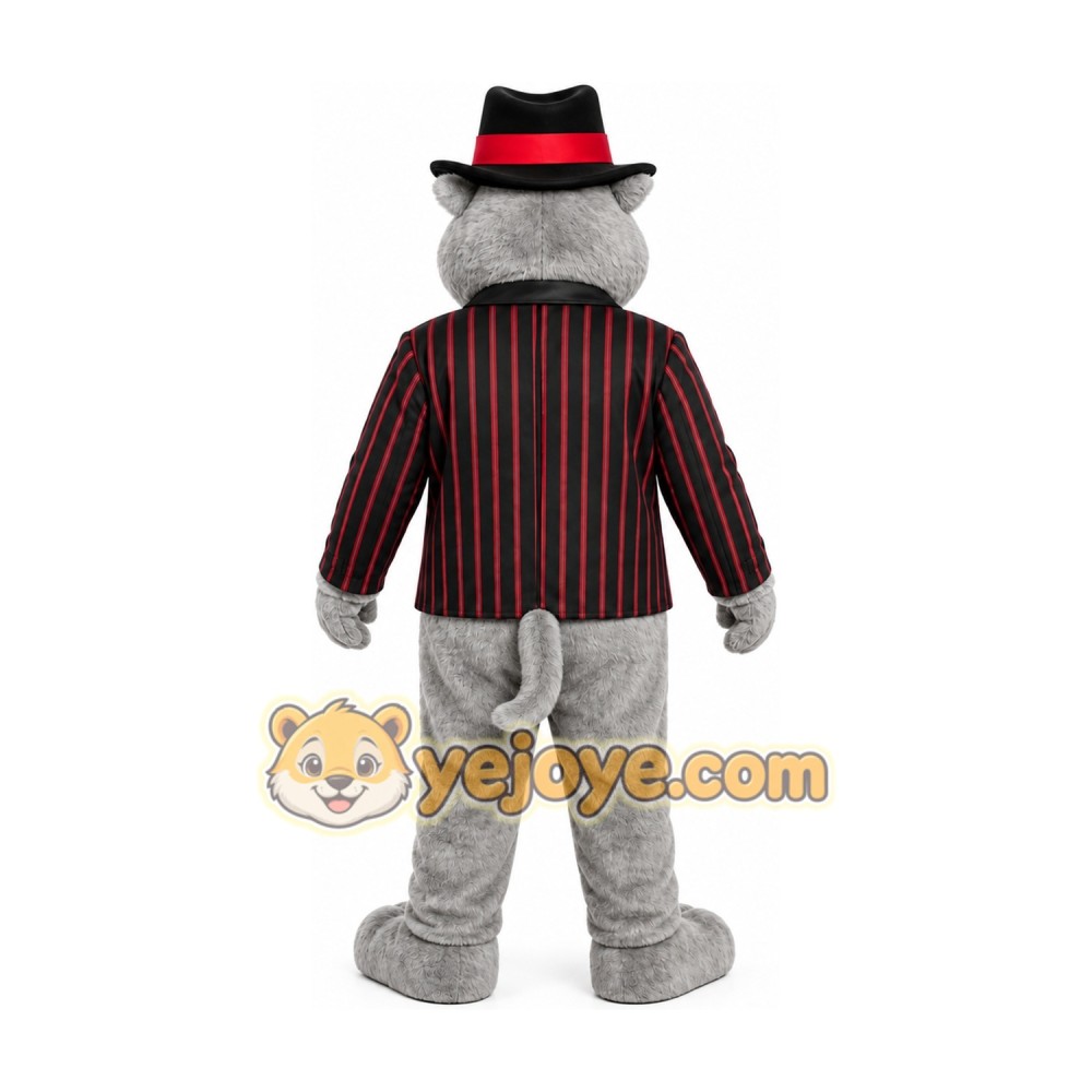 Gangster Wolf Mascot Costume