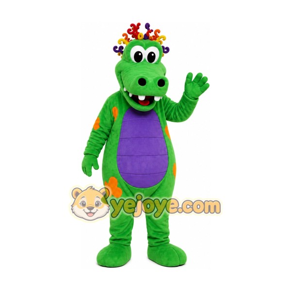 Green Dragon Mascot Costume