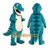 Teal Dinosaur Mascot Costume