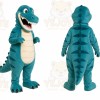 Teal Dinosaur Mascot Costume
