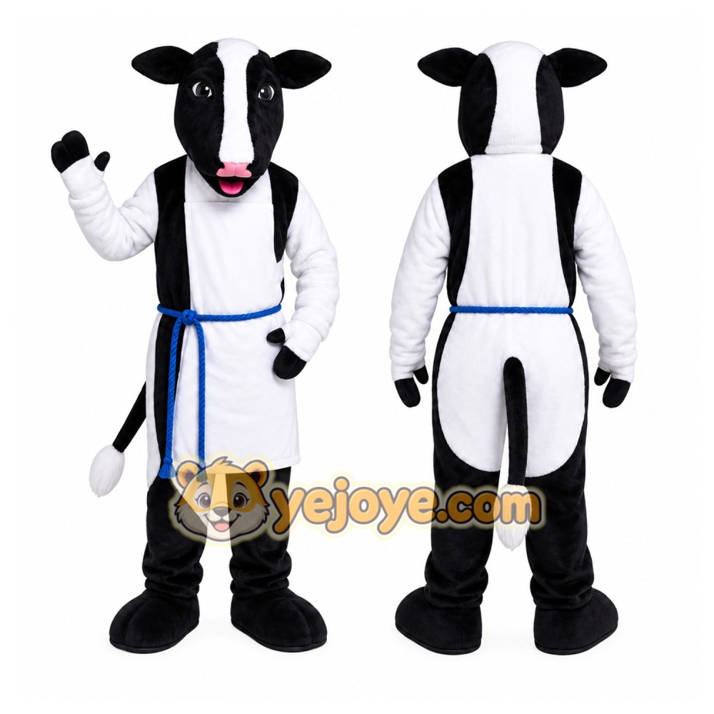 Holstein Cow Mascot Costume