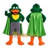 Green Duck Cape Mascot Costume