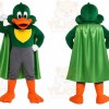 Green Duck Cape Mascot Costume