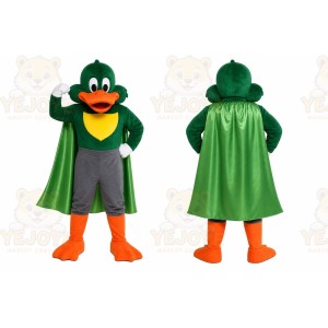 Green Duck Cape Mascot Costume