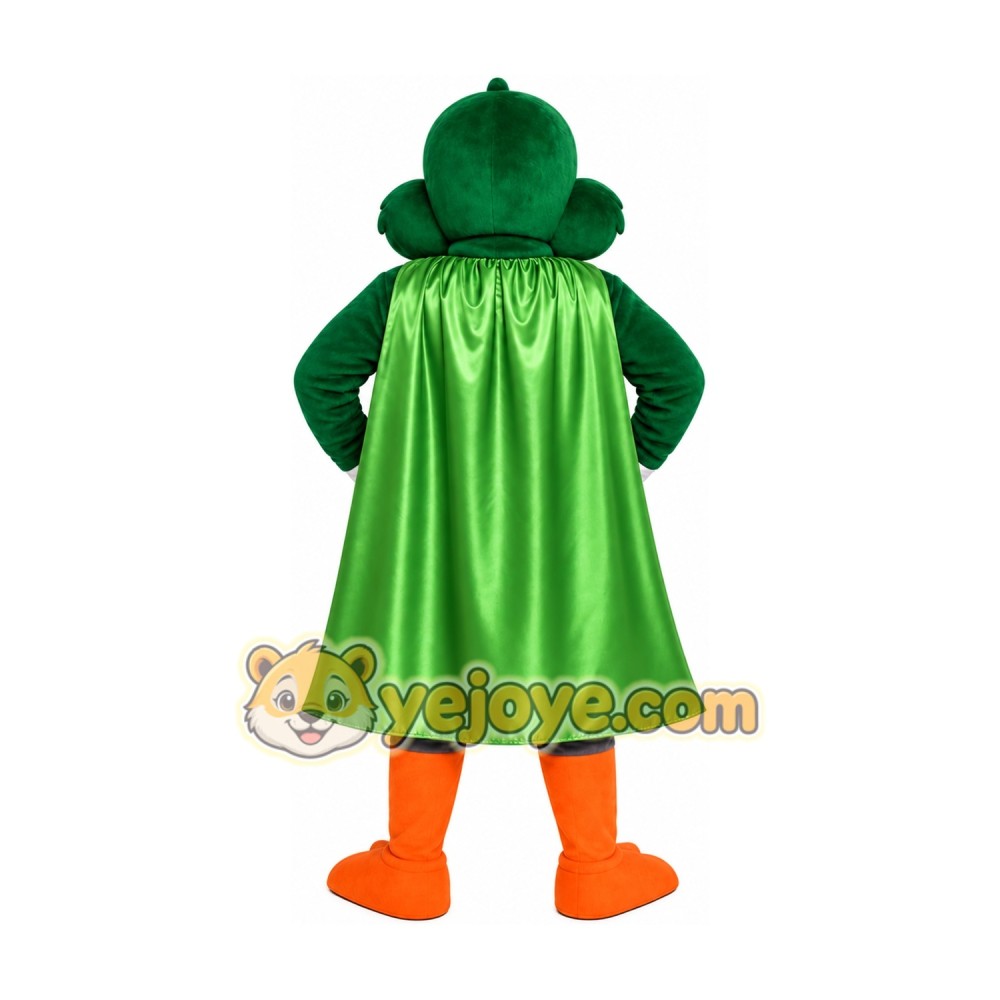 Green Duck Cape Mascot Costume