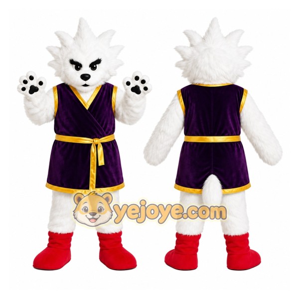Arctic Wolf Mascot Costume