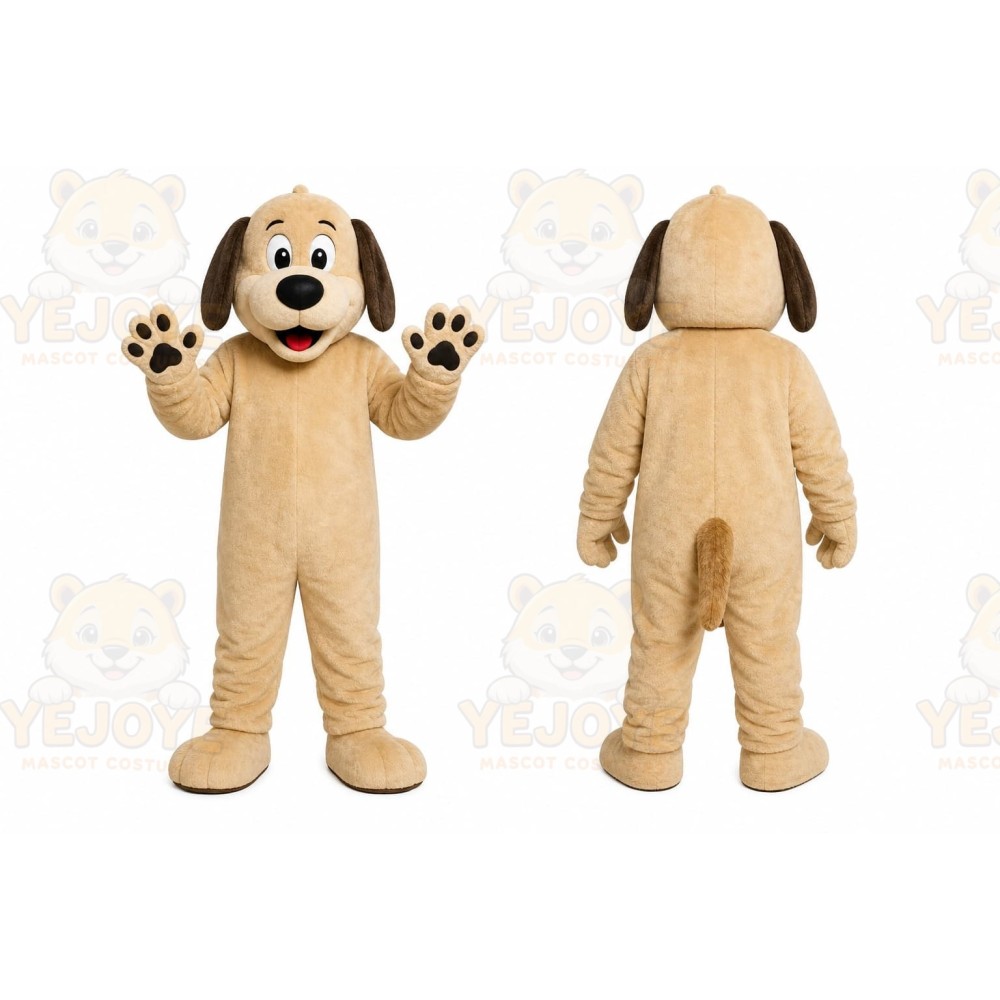 Beige Puppy Mascot Costume
