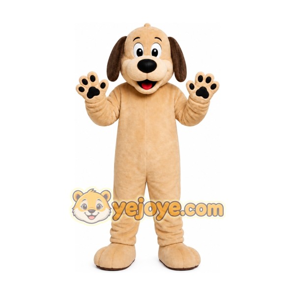 Beige Puppy Mascot Costume