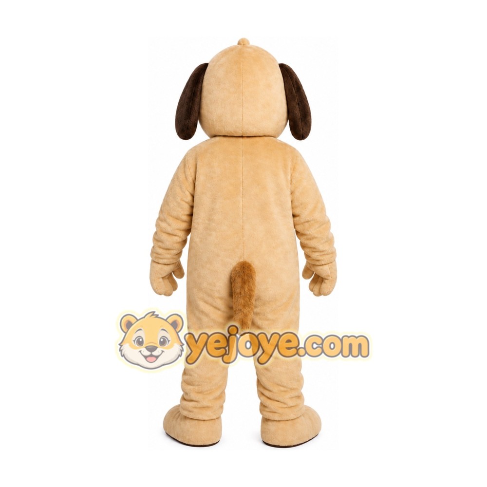 Beige Puppy Mascot Costume Beige Puppy Mascot Costume