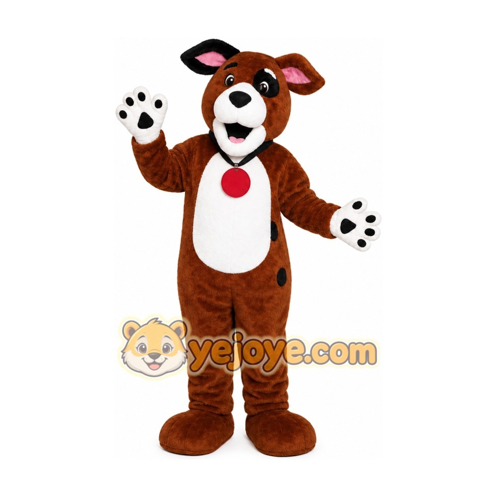 Brown Puppy Mascot Costume Brown Puppy Mascot Costume