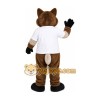 Brown Wolf Mascot Costume Brown Wolf Mascot Costume