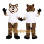 Brown Wolf Mascot Costume