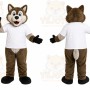 Brown Wolf Mascot Costume