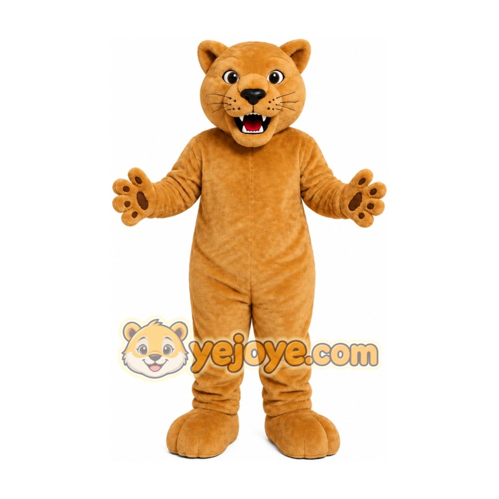 Tan Lion Mascot Costume Tan Lion Mascot Costume