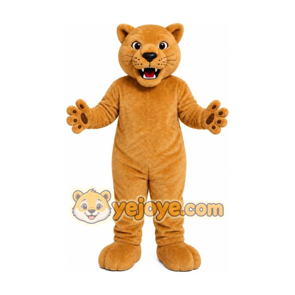 Tan Lion Mascot Costume
