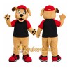 Black Shirt Dog Mascot Costume Black Shirt Dog Mascot Costume