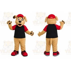 Black Shirt Dog Mascot Costume