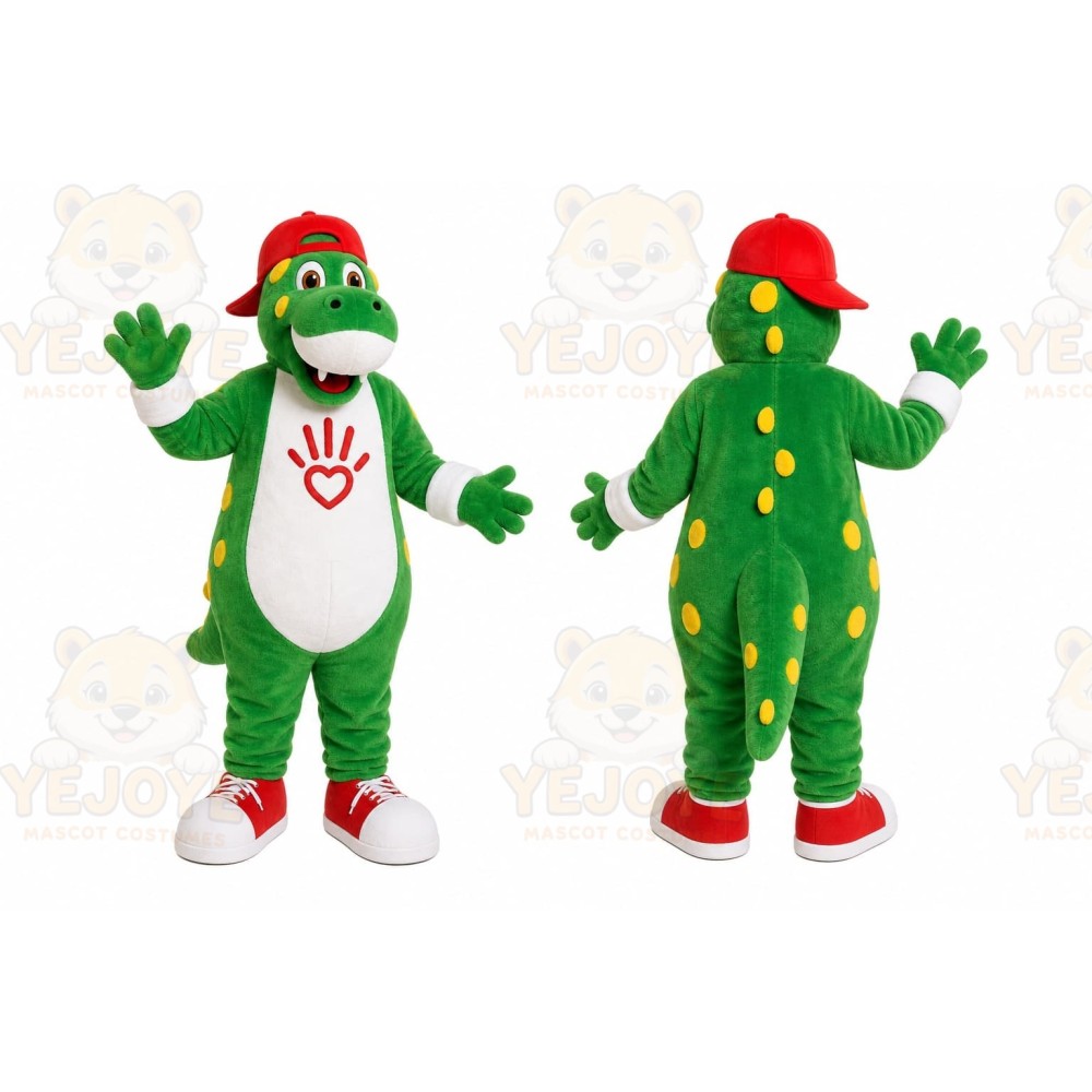 Green Dragon Mascot Costume