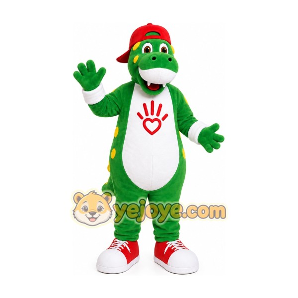 Green Dragon Mascot Costume