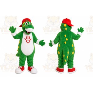 Green Dragon Mascot Costume