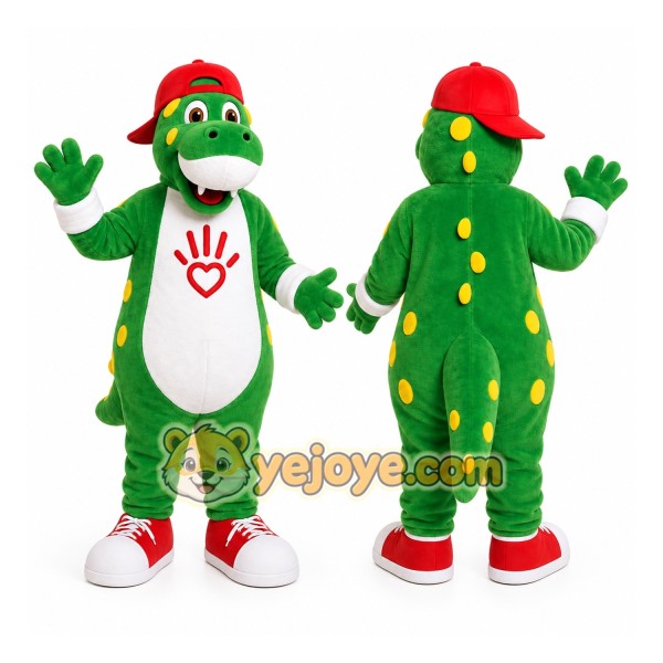 Green Dragon Mascot Costume