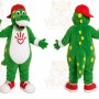 Green Dragon Mascot Costume
