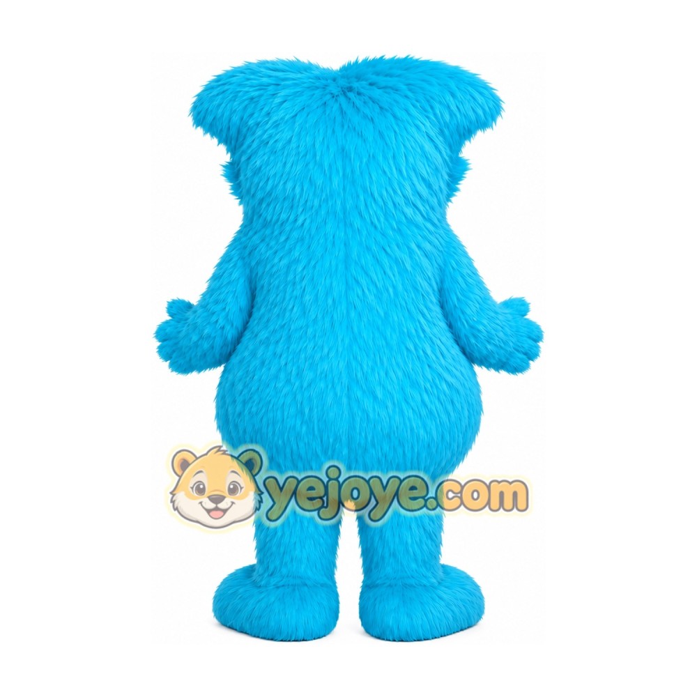 Blue Monster Mascot Costume Blue Monster Mascot Costume