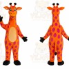Orange Giraffe Mascot Costume