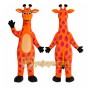 Orange Giraffe Mascot Costume