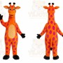 Orange Giraffe Mascot Costume
