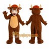 Brown Bull Mascot Costume Brown Bull Mascot Costume