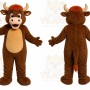 Brown Bull Mascot Costume