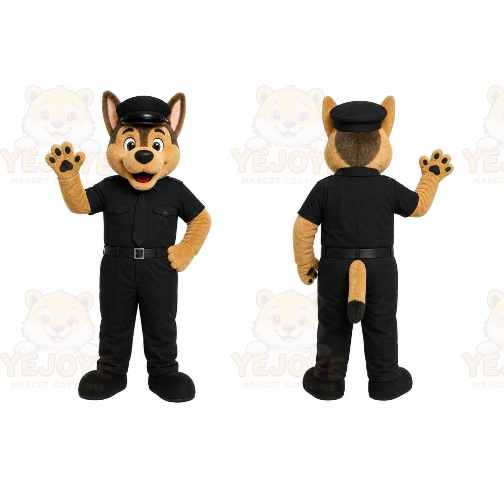 Black Dog Mascot Costume